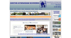Desktop Screenshot of goethegymnasium-schwerin.de