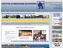 Tablet Screenshot of goethegymnasium-schwerin.de